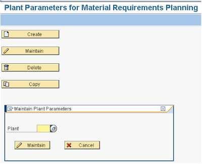 Page 2 of 19 The configuration done for SAP MRP at Plant level would also be true for SAP Consumption Based Planning (SAP CBP) settings.