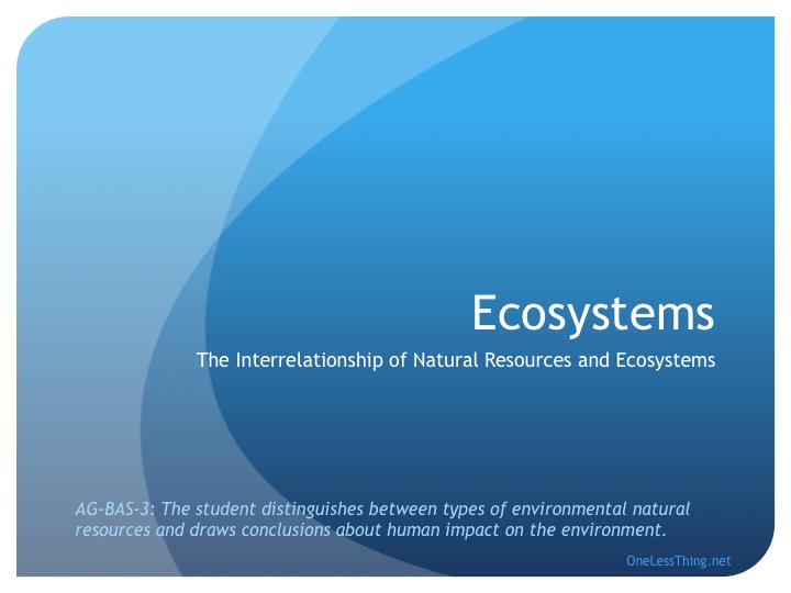 Wildlife and the Natural Environment PowerPoint