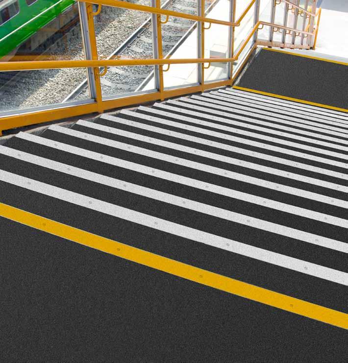 Trans-Edge The Gradus Heavy-Duty Stair & Floor System offers a hard wearing solution to help reduce the risk of slips and trips in the most demanding environments.