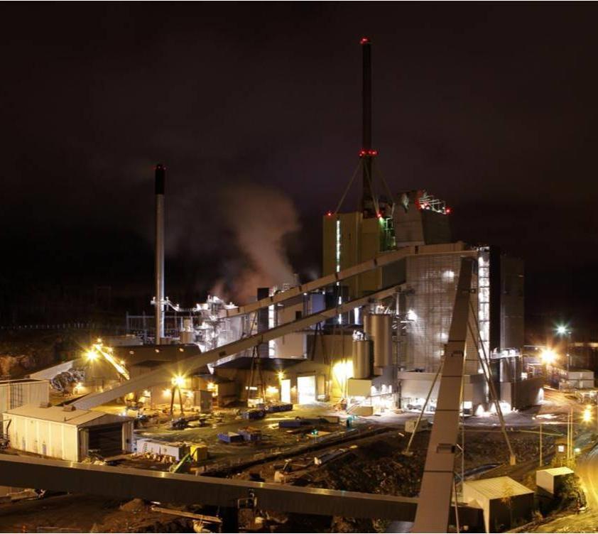 Kymijärvi II - Waste Gasification plant Highest efficiency for Energy-from-Waste, 1 million tonnes processed World s largest waste gasification power plant 2 gasifiers, coolers and PG filter lines, 1