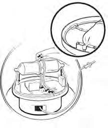 INSTRUCTIONS FOR USE a b Figure 8. Thread the separation chamber tubing through the center of the chamber caddy. 6.