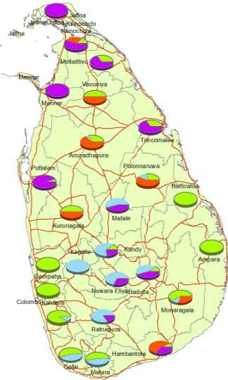 RENEWABLE ENERGY RESOURCES RE Resource Inventory No District Biomass Solar Wind Hydro Total 1 Ampara 30 0 0 0 30 2 Anuradhapura 15 30 0 2 47 3 Badulla 15 0 60 61 136 4 Batticaloa 15 0 0 0