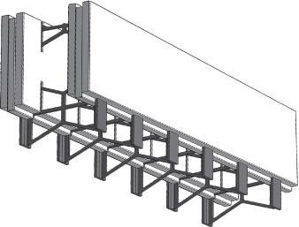 facilitates a solid horizontal concrete column with ample room to accommodate reinforcement steel.