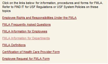 Step 2 - Discussion Click on FMLA Information for Departments and refer to What Attendance & Leave Coordinators need to know.
