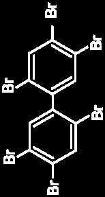 CS No: 1163-19-5 Hexabromobiphenyl Listed in nnex without specific exemptions Hexabromobiphenyl belongs to the group of polybrominated biphenyls, which are brominated hydrocarbons formed by