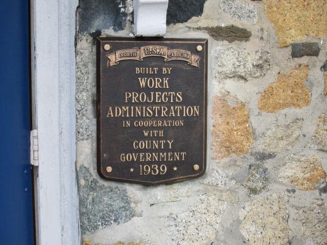 6. PHOTOS Photo 1: Work Projects Administration Plaque at
