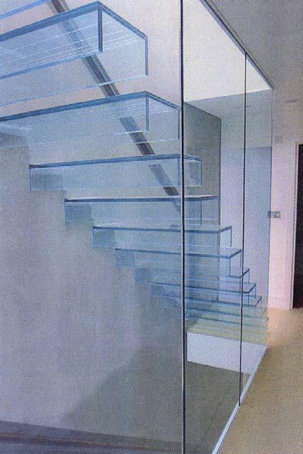 All- Glass Staircase, Notting Hill, London Wilfried Laufs, Werner Sobek Ingenieure, Stuttgart, Germany To bring direct day- light into a domestic housing staircase area in London, an all- glass