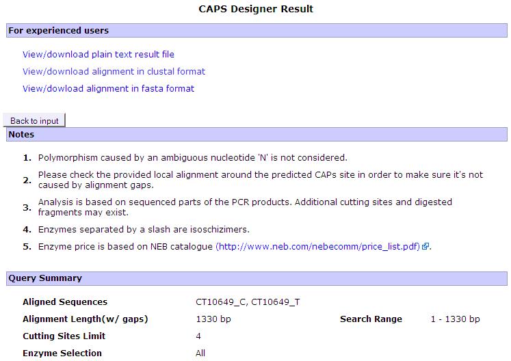 SGN CAPS designer Output (truncated): This is the top of the output after clicking on Find Caps It