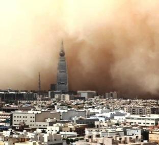 The decrease in solar energy efficiency due to dust storms was measured to be 60%.