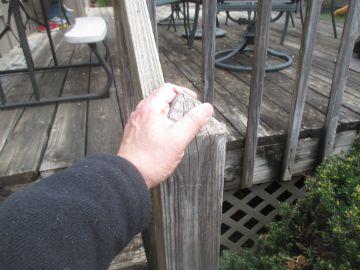 Porch Repair: Noted a small void underneath front porch.