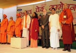 Vice President inaugurates World Conference on Vedas India's Vice President Shri M. Venkaiah Naidu said that the Vedas spread welfare for world peace, global brotherhood, and everyone.