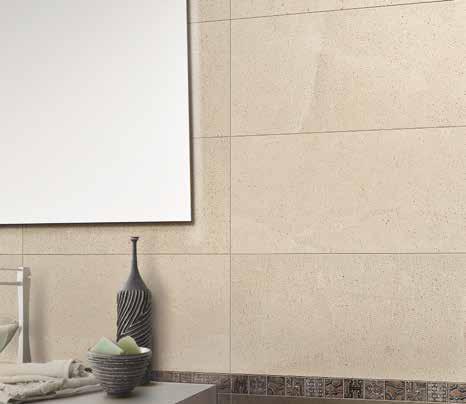 ETERNAL LIMESTONES Limestone BI LIMITLESS POSSIBILITIES Clean, rectified edges accommodate narrower grout joints which give the illusion of an uninterrupted honed