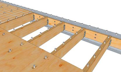 reduced load case. Increasing the width of the joists will often result in adequate fire resistance.