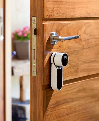 {securit With a smart door lock, a property and valuables stored inside are more secure For agencies and service companies, a smart door lock saves time and money.