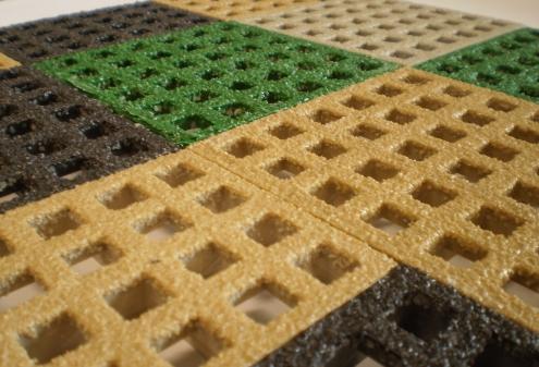 Micromesh panels have an 8 x 8mm opening and are available in grey and beige as standard in thicknesses of 22mm and 30mm.