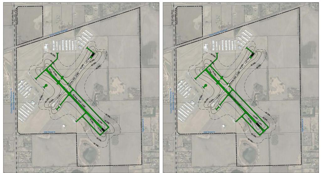 FAA Policy for Implementing Displaced Thresholds The FAA considers the 65 DNL contour to be the threshold of significance for noise impact around airports.