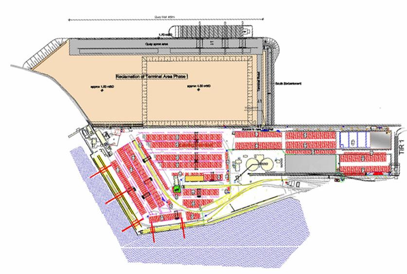 Main Developments HIGHLIGHTS IN 2010 PLANNED EXPANSION OF CONTAINER TERMINAL ODESSA (CTO) Planned terminal extension Expansion of CTO until 2012 Additional quay length: 650 metres Black Sea