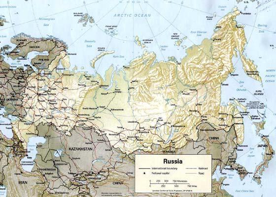 The geographical position of the Russian Federation is unique - the length of its borders is 60,900 km, including 38,800 km of sea borders; Russia borders with 18 countries.