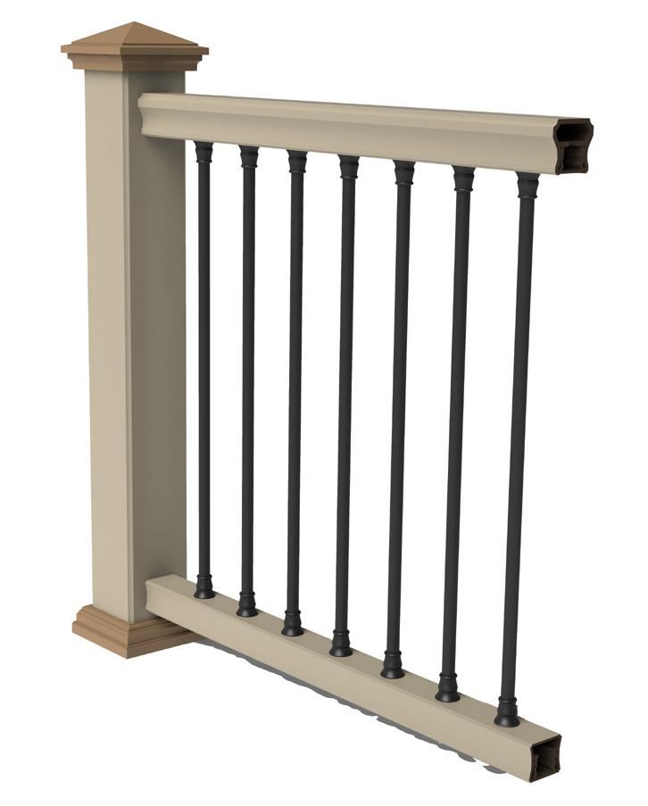 You can match the baluster color to your previous selection or pick a contrasting color!