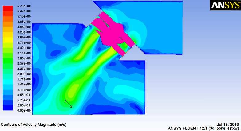 Especially along the leading edge, highest static pressure occurred in this area and the lowest static pressure occurred on suction side of turbine blade in the areas adjacent to the leading edge.