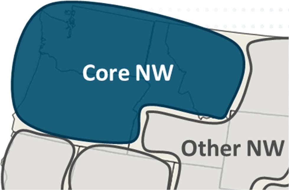 Greenhouse Gas Accounting Conventions for Study Footprint Study focuses on quantifying greenhouse gases associated with Core NW resource mix Accounting conventions mirror