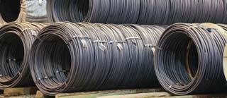 4 32 52 Wire rods and bars in coil with a diameter of 16.7 to 83 mm and a 0.1-mm pitch may also be available at the steel bar mill. Please contact us. Steel bars 17 28 46 67 95 17.