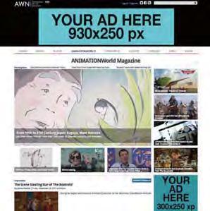 ANIMATION WORLD NETWORK MEDIA KIT 2017 WEBSITE ADVERTISING OPPORTUNITIES ON AWN throughout