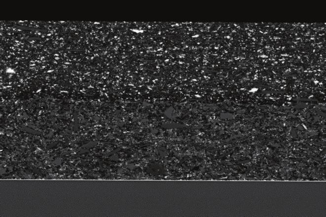 Pinholes in the top coat have been found by SEM inspection from the back side (see Fig.5 lower right).