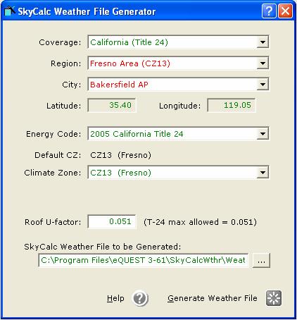 Generating weather files for SkyCalc3 13 SkyCalc3 also available at www.energydesignresources.