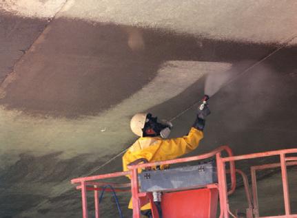 PROBLEM After years of exposure to deicing salts, the heavily reinforced slab-on-grade was contaminated with a high level of chlorides.