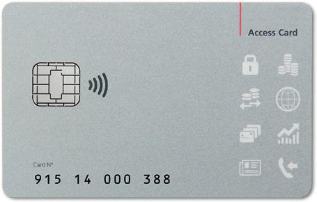 High security through advanced technology The combination of the Access Card and card reader provides effective protection for the access to UBS Online Services and therewith your personal data.