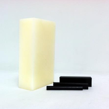 to 3" Semilon PA6,6 (Nylon 6/6) Heat resistance High thermal stability Abrasion resistance High gas & aroma barriers High impact strength &