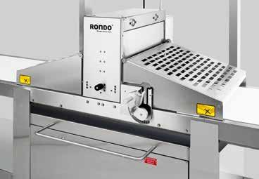 High efficiency 9 What makes the Starline perfect? Many clever solutions. Powerful guillotines RONDO offers two different guillotines for the Starline so as to cover different requirements.