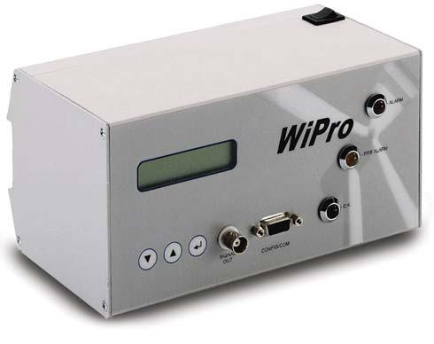 WiPro: Technical specifications Sensors: Special sensors for low frequency monitoring range FAG WiPro server software Operating Housing: Dimensions: W ~ H ~ D = 400 ~ 600 ~ 220 Design: steel case IP