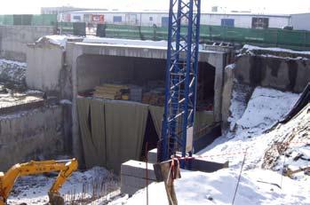 waterproofing of underground tunnels Water sealing for excavations Waterproofing of excavation pits, dams, or for slope stabilization Application in building construction: waterproofing of