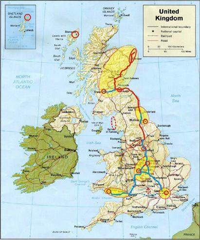 UK Case Study Areas Outer Hebrides Scotland: East Coast West & East