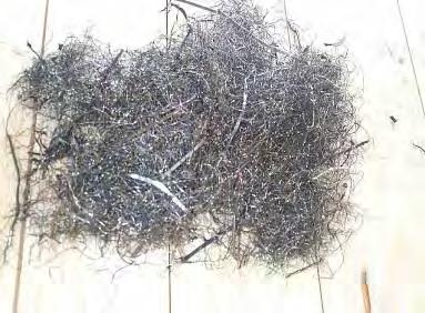 Shredded Recycled Steel Fibre (SRSF) Fibres contain small