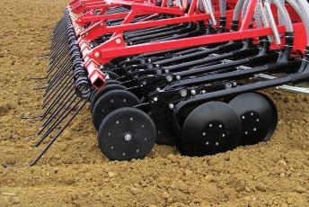Suffolk sowing coulter is suitable for light types of soil with small quantity of