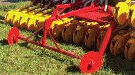 Track tillers are designed for track tilling after the wheels of the seeding