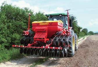 The machine can be easily connected directly to the tractor or the soil preparation machine by three-point linkage, whereby