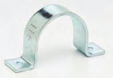 Pipe Clamps B2400 - Standard Pipe Strap (TOLCO Fig. 2STR) Size Range: 1 /2" (15mm) thru 24" (600mm) pipe Material: Steel Function: Designed for supporting pipe runs from strut supports.