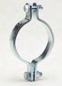 Seismic Bracing Fig. 4 - Pipe Clamp for Sway Bracing Size Range: 4" (100mm) thru 8" (200mm) pipe. For sizes smaller than 4" (100mm) use B3140.