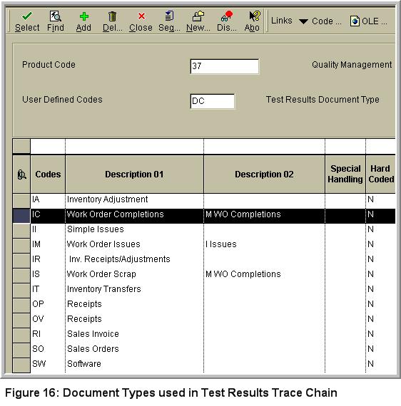 The Display Criteria (Figure 15) is attached to each preference detail and directs the system to present each test or specification at the appropriate steps in the business flow.