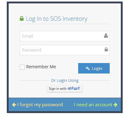 2.3 Signing In / Out There are two methods of signing in to SOS Inventory.