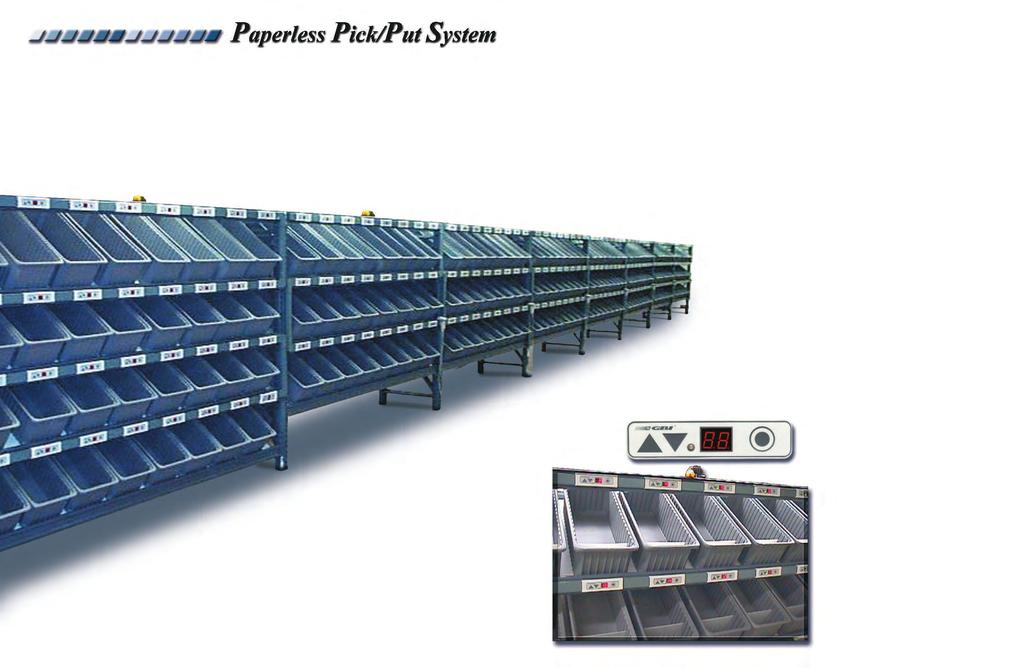 GBI offers our Paperless Pick/Put-to-Light System as an economical alternative to manual picking or placing of product for lower volume operations.