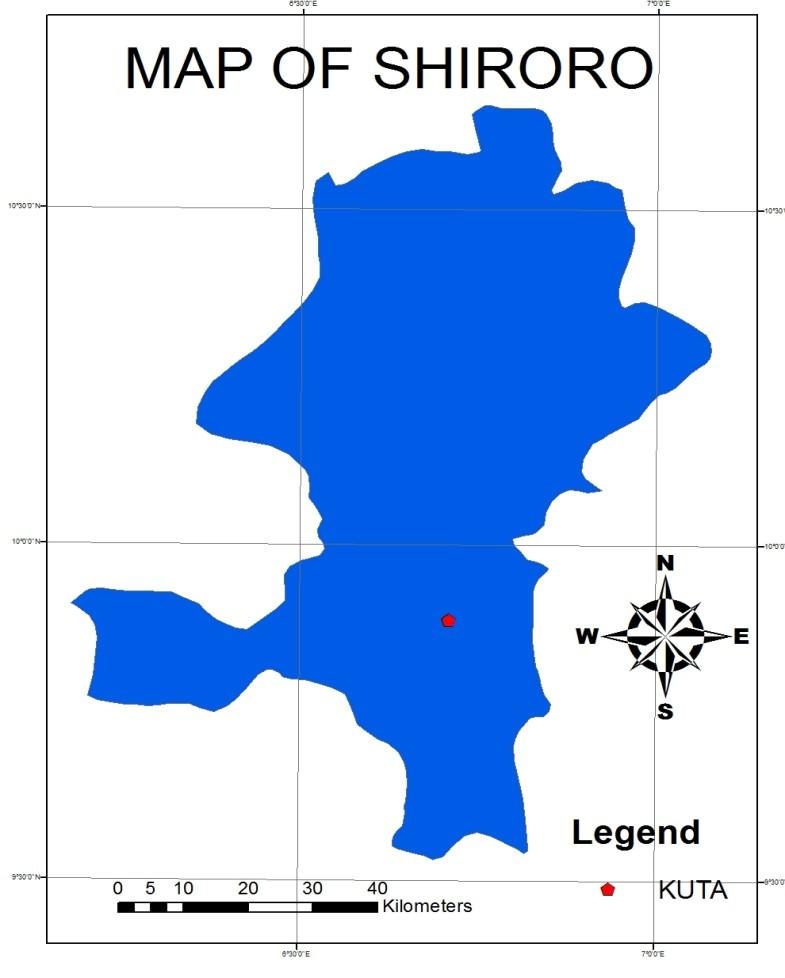 1:Niger state showing shiroro local