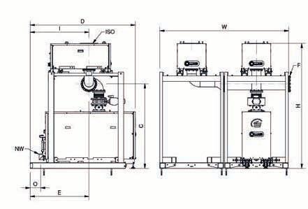 Dimensions 5660 1500 3550 2688 2240 1190 1190 7624 Note: this is an example of a typical steel degassing module system for VD