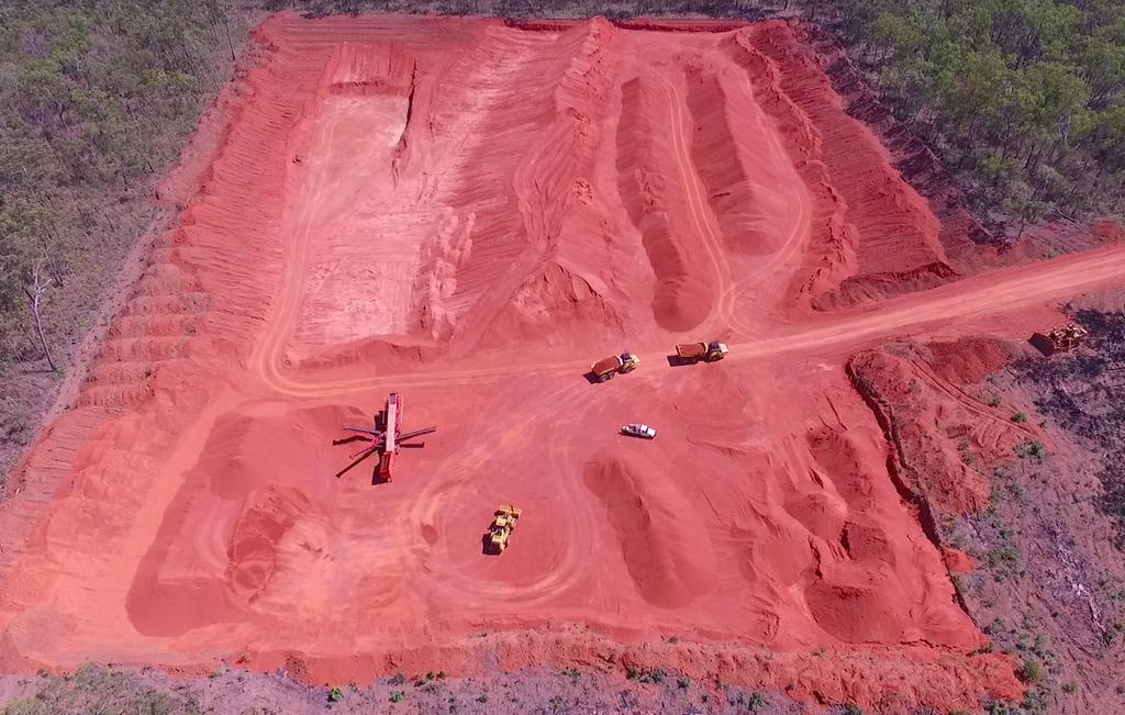 SEPTEMBER QUARTER OUTLOOK With Metallica now being fully funded for the maiden bauxite mining operations at its flagship Urquhart Bauxite project, the focus for the September 2017 quarter is to:
