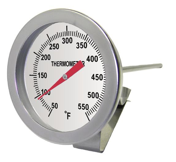 MISCELLANEOUS BIMETALS Miscellaneous bimetals designed for specific applications SPECIFICATIONS - 2 CLIP STYLE THERMOMETER Dial Size 2 (50 mm) All