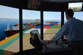 Traditional ERDC Harbors and Ship simulator to assess mariner safety